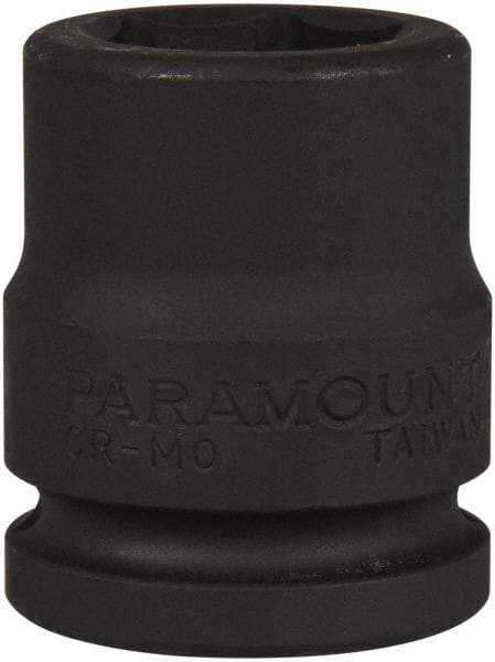Paramount - 3/4" Drive 25mm Standard Impact Socket - 6 Points, 2-3/32" OAL - Exact Tool & Supply