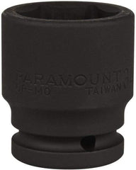 Paramount - 3/4" Drive 34mm Standard Impact Socket - 6 Points, 2-1/4" OAL - Exact Tool & Supply