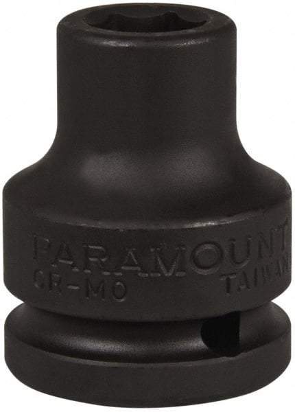 Paramount - 3/4" Drive 9/16" Standard Impact Socket - 6 Points, 2" OAL - Exact Tool & Supply