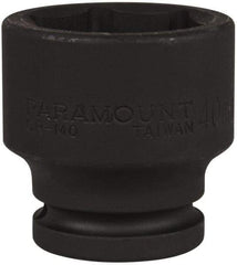 Paramount - 3/4" Drive 40mm Standard Impact Socket - 6 Points, 2-9/32" OAL - Exact Tool & Supply