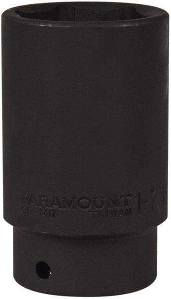 Paramount - 1/2" Drive 1-7/16" Deep Impact Socket - 6 Points, 3-1/2" OAL - Exact Tool & Supply