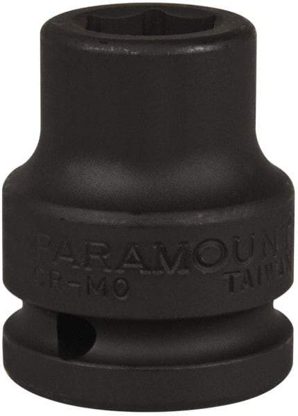 Paramount - 3/4" Drive 11/16" Standard Impact Socket - 6 Points, 2" OAL - Exact Tool & Supply