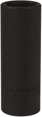 Paramount - 1/2" Drive 13/16" Deep Impact Socket - 6 Points, 3-5/16" OAL - Exact Tool & Supply