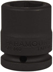 Paramount - 3/4" Drive 27mm Standard Impact Socket - 6 Points, 2-3/32" OAL - Exact Tool & Supply