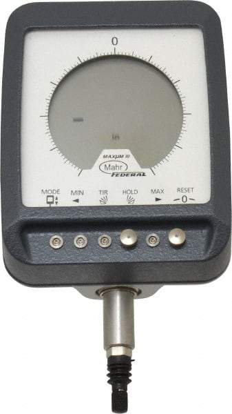 Mahr - 0 to 0.199mm (Reduced), 1mm (Standard)mm Range, 0.00002, 0.00005, 0.0001 & 0.0005" Graduation, Electronic Drop Indicator - Accurate to 0.25& (Reduced), 0.5% (Standard)%, English & Metric System, Digital Display - Exact Tool & Supply