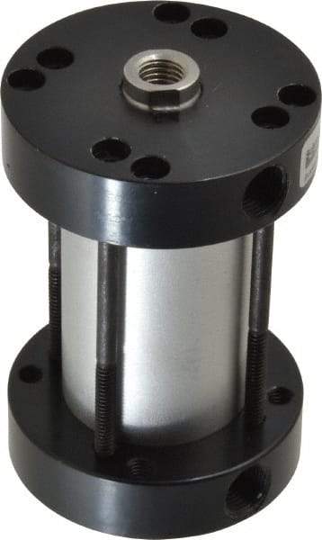Parker - 2" Stroke x 1-1/8" Bore Double Acting Air Cylinder - 1/8 Port, 5/16-24 Rod Thread, -10 to 200°F - Exact Tool & Supply