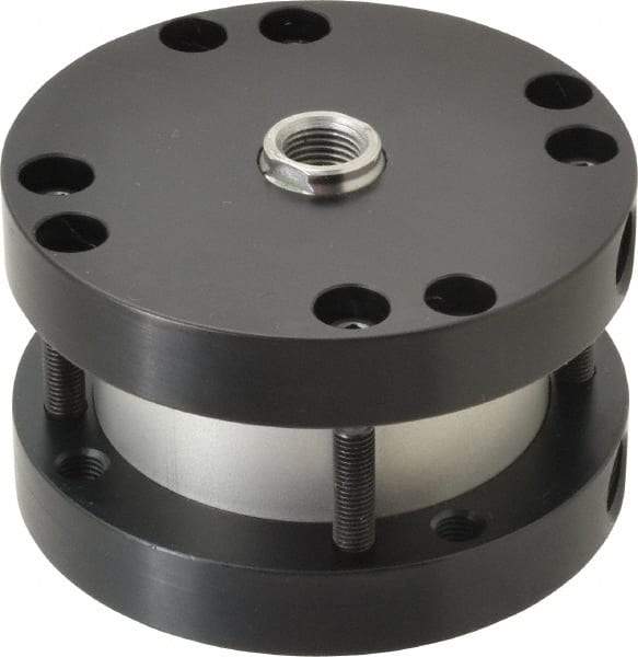 Parker - 1" Stroke x 2-1/2" Bore Double Acting Air Cylinder - 1/4 Port, 1/2-20 Rod Thread, -10 to 200°F - Exact Tool & Supply