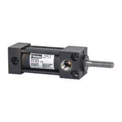 Parker - 1" Stroke x 3/4" Bore Double Acting Air Cylinder - 1/8 Port, 1/4-20 Rod Thread, 200 Max psi, -10 to 165°F - Exact Tool & Supply