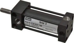 Parker - 2" Stroke x 1" Bore Double Acting Air Cylinder - 1/8 Port, 5/16-18 Rod Thread, 200 Max psi, -10 to 165°F - Exact Tool & Supply