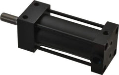 Parker - 2" Stroke x 1-1/8" Bore Double Acting Air Cylinder - 1/8 Port, 3/8-24 Rod Thread, 200 Max psi, -10 to 165°F - Exact Tool & Supply