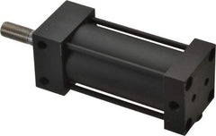 Parker - 2" Stroke x 1-1/4" Bore Double Acting Air Cylinder - 1/8 Port, 3/8-24 Rod Thread, 200 Max psi, -10 to 165°F - Exact Tool & Supply