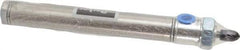 Parker - 4" Stroke x 3/4" Bore Double Acting Air Cylinder - 1/8 Port, 1/4-28 Rod Thread, 250 Max psi, 14 to 140°F - Exact Tool & Supply