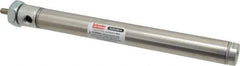 Parker - 6" Stroke x 3/4" Bore Double Acting Air Cylinder - 1/8 Port, 1/4-28 Rod Thread, 250 Max psi, 14 to 140°F - Exact Tool & Supply