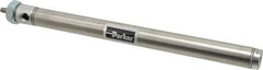 Parker - 8" Stroke x 3/4" Bore Double Acting Air Cylinder - 1/8 Port, 1/4-28 Rod Thread, 250 Max psi, 14 to 140°F - Exact Tool & Supply