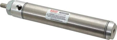 Parker - 4" Stroke x 1-1/16" Bore Double Acting Air Cylinder - 1/8 Port, 5/16-24 Rod Thread, 250 Max psi, 14 to 140°F - Exact Tool & Supply