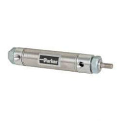 Parker - 2" Stroke x 1-1/16" Bore Double Acting Air Cylinder - 1/8 Port, 5/16-24 Rod Thread, 250 Max psi, 14 to 140°F - Exact Tool & Supply