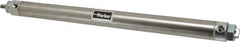 Parker - 12" Stroke x 1-1/16" Bore Double Acting Air Cylinder - 1/8 Port, 5/16-24 Rod Thread, 250 Max psi, 14 to 140°F - Exact Tool & Supply