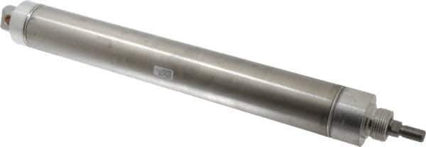Parker - 12" Stroke x 2" Bore Double Acting Air Cylinder - 1/4 Port, 1/2-20 Rod Thread, 250 Max psi, 14 to 140°F - Exact Tool & Supply