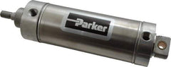 Parker - 4" Stroke x 2-1/2" Bore Double Acting Air Cylinder - 1/4 Port, 1/2-20 Rod Thread, 250 Max psi, 14 to 140°F - Exact Tool & Supply