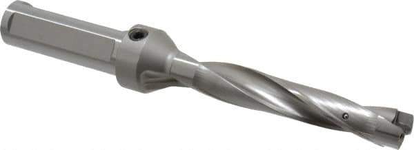 Kennametal - 20.64 to 21.14mm Diam, 5xD, 110mm Max Depth, 1" Shank Diam, 136.53mm Flute, 234.95mm OAL, Replaceable Tip Drill - KSEM0813 Insert, 3 Seat Size, Series KSEM - Exact Tool & Supply