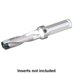 Kennametal - 14.68 to 15.18mm Diam, 3xD, 44.05mm Max Depth, 3/4" Shank Diam, 56.79mm Flute, 130.18mm OAL, Replaceable Tip Drill - KSEM0578 Insert, A Seat Size, Series KSEM - Exact Tool & Supply