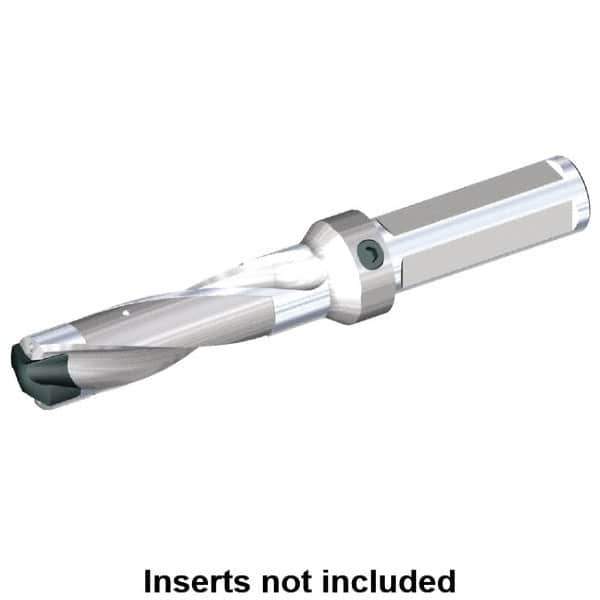 Kennametal - 13.11 to 13.5mm Diam, 3xD, 39.37mm Max Depth, 3/4" Shank Diam, 51.87mm Flute, 123.83mm OAL, Replaceable Tip Drill - KSEM0516 Insert, C Seat Size, Series KSEM - Exact Tool & Supply