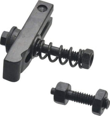 Value Collection - 1/4-20 Tap Size, Steel Strap Clamp Assembly - Single End Clamp, Radius Strap Nose, 3/8" Strap Thickness, 1/2" Travel, 2" Strap Len, 5/8" Strap Width - Exact Tool & Supply