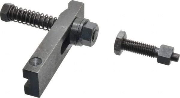 Value Collection - 1/2-13 Tap Size, Steel Strap Clamp Assembly - Single End Clamp, Radius Strap Nose, 5/8" Strap Thickness, 1-1/2" Travel, 4-1/2" Strap Len, 1-1/4" Strap Width - Exact Tool & Supply