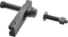 Value Collection - 1/2-13 Tap Size, Steel Strap Clamp Assembly - Single End Clamp, Radius Strap Nose, 5/8" Strap Thickness, 1-1/2" Travel, 4-1/2" Strap Len, 1-1/4" Strap Width - Exact Tool & Supply