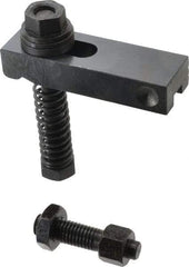 Value Collection - 5/8-11 Tap Size, Steel Strap Clamp Assembly - Single End Clamp, Radius Strap Nose, 7/8" Strap Thickness, 1" Travel, 4-1/2" Strap Len, 1-1/2" Strap Width - Exact Tool & Supply