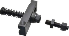 Value Collection - 5/8-11 Tap Size, Steel Strap Clamp Assembly - Single End Clamp, Radius Strap Nose, 7/8" Strap Thickness, 1-1/2" Travel, 5" Strap Len, 1-1/2" Strap Width - Exact Tool & Supply