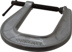 Wilton - Light-Duty 2-1/2" Max Opening, 4-3/4" Throat Depth, Ductile Iron Standard C-Clamp - 1,600 Lb Capacity, 0" Min Opening, Extra Deep Throat - Exact Tool & Supply