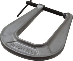 Wilton - Light-Duty 2-1/2" Max Opening, 6-1/4" Throat Depth, Ductile Iron Standard C-Clamp - 1,600 Lb Capacity, 0" Min Opening, Deep Throat - Exact Tool & Supply
