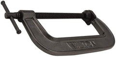 Hargrave - Light-Duty 14" Max Opening, 3-3/4" Throat Depth, Ductile Iron Standard C-Clamp - 2,850 Lb Capacity, 0" Min Opening, Standard Throat Depth - Exact Tool & Supply