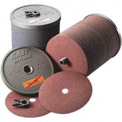 Sait - 4-1/2" Diam 7/8" Hole 36 Grit Fiber Disc - Very Coarse Grade, Zirconia Alumina, Series 3Z - Exact Tool & Supply
