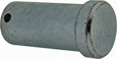 Made in USA - 1" Pin Diam, 2" OAL, Standard Clevis Pin - 13/64" Hole, 1-51/64" Usable Length, Zinc-Plated Steel - Exact Tool & Supply
