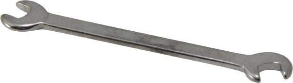 Blackhawk by Proto - 13/64" x 15/64" Standard Ignition Open End Wrench - 3-3/16" OAL, Double End, Satin Finish, 15° & 60° Head Angle - Exact Tool & Supply