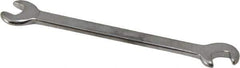 Blackhawk by Proto - 13/64" x 15/64" Standard Ignition Open End Wrench - 3-3/16" OAL, Double End, Satin Finish, 15° & 60° Head Angle - Exact Tool & Supply