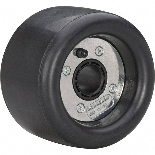 Dynabrade - 5" Wheel OD, 3-1/2" Wheel Width, 3,500 RPM, Composite, Pneumatic Wheel without Hub - 15-1/2" Long x 3-1/2" Wide, 5/8" Wheel Arbor Hole - Exact Tool & Supply