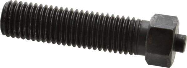 Gibraltar - 3/4-10 Thread, 7/8" Size, 3-1/2" Long, Black Oxide Coated, Steel, Lead Alloy Clamp Rest & Support - 2-3/8" Thread Length, 11/32" Pin Diam x 3/16" Pin Height, 1/2" Nut Height - Exact Tool & Supply