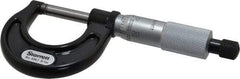 Starrett - 0 to 1" Range, 0.001" Graduation, Mechanical Outside Micrometer - Ratchet Stop Thimble, Accurate to 0.0001" - Exact Tool & Supply