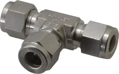 Ham-Let - 3/8" OD, Grade 316Stainless Steel Union Tee - Comp x Comp x Comp Ends - Exact Tool & Supply