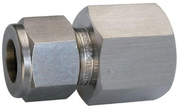 Ham-Let - 1/2" OD, Grade 316Stainless Steel Female Connector - Comp x FNPT Ends - Exact Tool & Supply