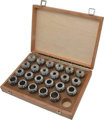 Parlec - 23 Piece, 4mm to 26mm Capacity, ER Collet Set - Increments of 1mm, Series ER40 - Exact Tool & Supply