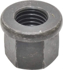 Gibraltar - M16, 31mm Flange Diam, 24mm High, 24mm Across Flats, Flange Nut - Grade 10 Steel, Black Phosphate Finish, 5" Flange Height, DIN 6331 - Exact Tool & Supply