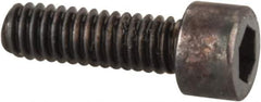 Made in USA - #1-72 UNF Hex Socket Drive, Socket Cap Screw - Alloy Steel, Black Oxide Finish, Fully Threaded, 1/4" Length Under Head - Exact Tool & Supply