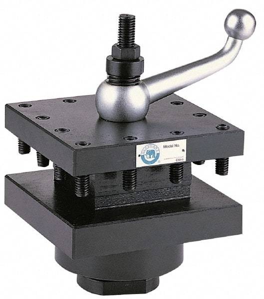 Interstate - 14 to 20 Inch Lathe Swing, Square Indexing Turret - 1-11/16 to 2-3/4 Inch Centerline Height Range - Exact Tool & Supply