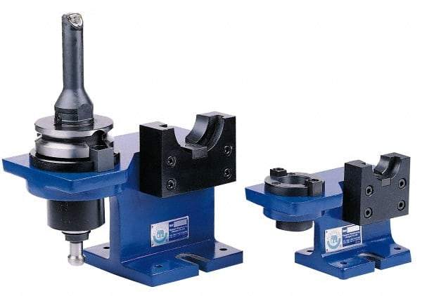 Interstate - 2 Positions, BT50 Compatible Tool Holder Tightening Fixture - 4.4" Head Diam, 279.91mm Base Length, 198mm Overall Height - Exact Tool & Supply