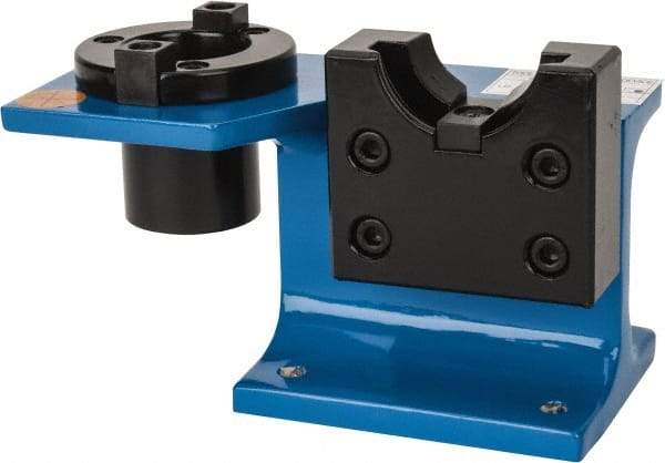 Interstate - 2 Positions, BT40 Compatible Tool Holder Tightening Fixture - 3.74" Head Diam, 209.8mm Base Length, 128mm Overall Height - Exact Tool & Supply