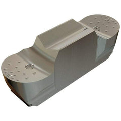 Iscar - 200100GEPI Grade IC528, 2mm Cutting Width Carbide Grooving Insert - 5mm Max Depth of Cut, Neutral, 1mm Corner Radius, TiCN/TiN Finish - Exact Tool & Supply